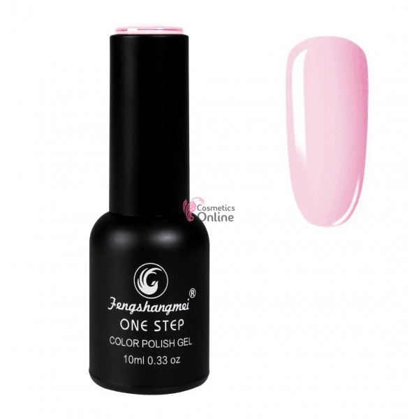 Oja semipermanenta FSM, ONE STEP Color UV/LED 10ml Cod 303 Divine Pink